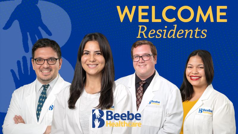 Beebe Healthcare’s four Family Medicine Resident Physicians. 